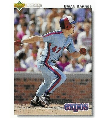 Barnes, Brian / Montreal Expos | Upper Deck #361 | Baseball Trading Card | 1992