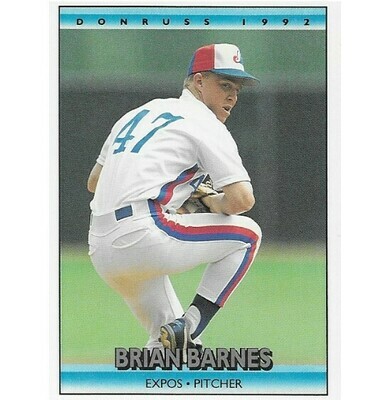 Barnes, Brian / Montreal Expos | Donruss #117 | Baseball Trading Card | 1992