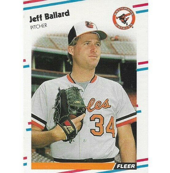 Ballard, Jeff / Baltimore Orioles | Fleer #554 | Baseball Trading Card | 1988 | Rookie Card