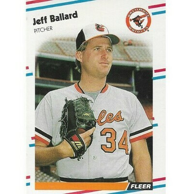 Ballard, Jeff / Baltimore Orioles | Fleer #554 | Baseball Trading Card | 1988 | Rookie Card