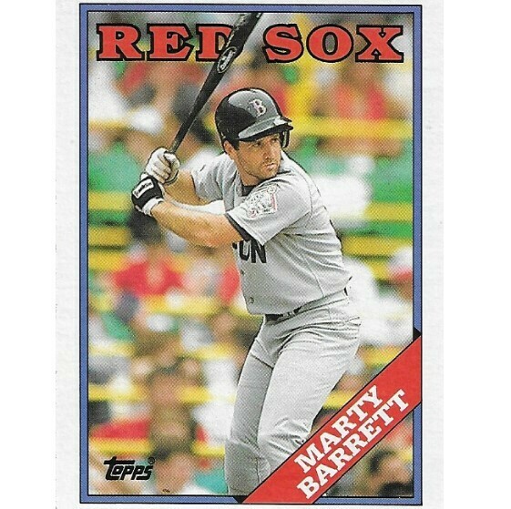 Barrett, Marty / Boston Red Sox | Topps #525 | Baseball Trading Card | 1988