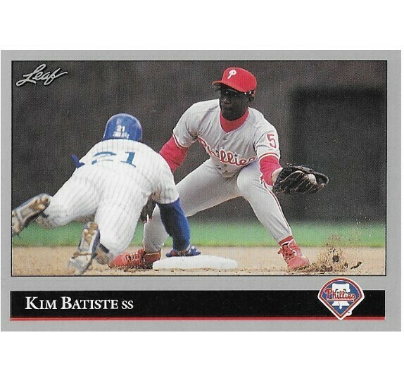 Batiste, Kim / Philadelphia Phillies | Leaf #421 | Baseball Trading Card | 1992