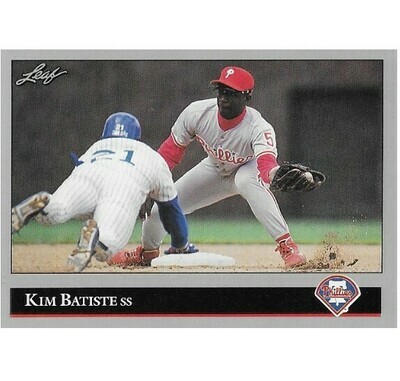 Batiste, Kim / Philadelphia Phillies | Leaf #421 | Baseball Trading Card | 1992