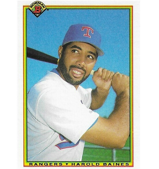 Baines, Harold / Texas Rangers | Bowman #501 | Baseball Trading Card | 1990 | Hall of Famer