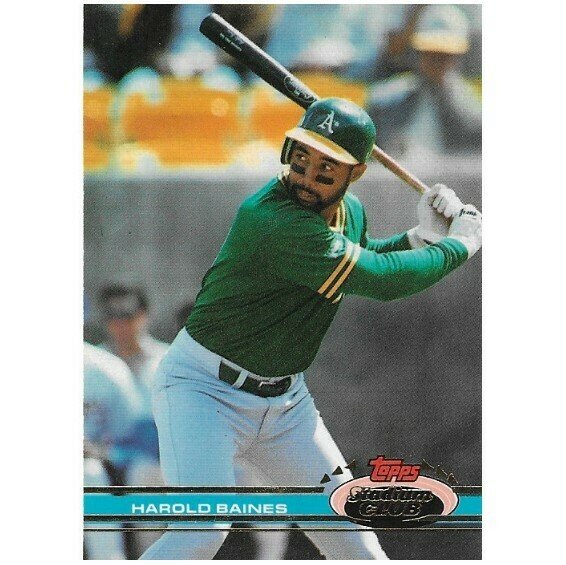 Baines, Harold / Oakland Athletics | Stadium Club #303 | Baseball Trading Card | 1991 | Hall of Famer