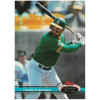 Baines, Harold / Oakland Athletics | Stadium Club #303 | Baseball Trading Card | 1991 | Hall of Famer