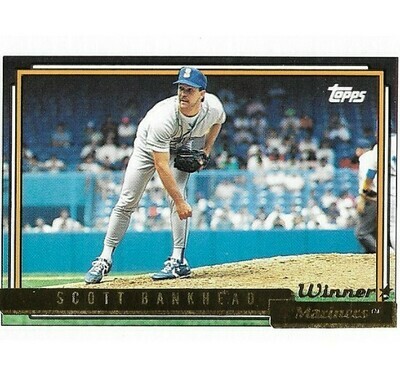 Bankhead, Scott / Seattle Mariners | Topps #155 | Baseball Trading Card | 1992 | Gold Winners