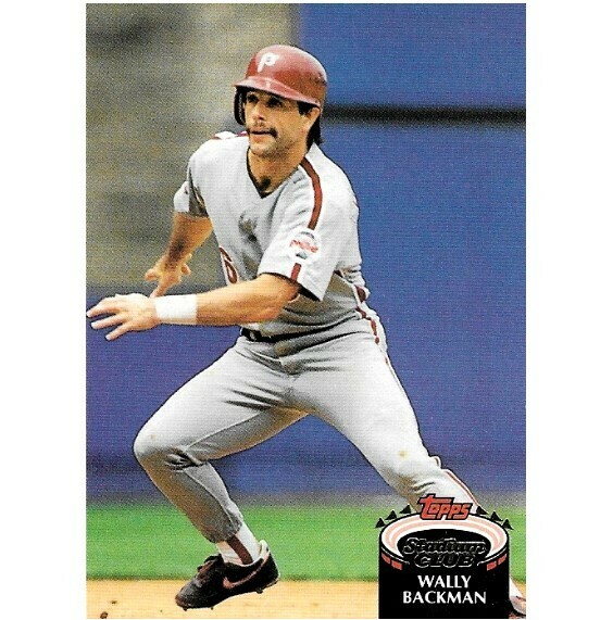 Backman, Wally / Philadelphia Phillies | Stadium Club #4 | Baseball Trading Card | 1992