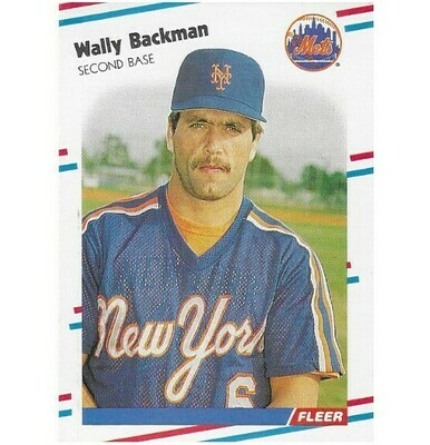 Backman, Wally / New York Mets | Fleer #128 | Baseball Trading Card | 1988