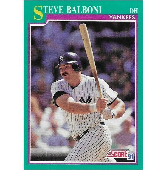 Balboni, Steve / New York Yankees | Score #159 | Baseball Trading Card | 1991