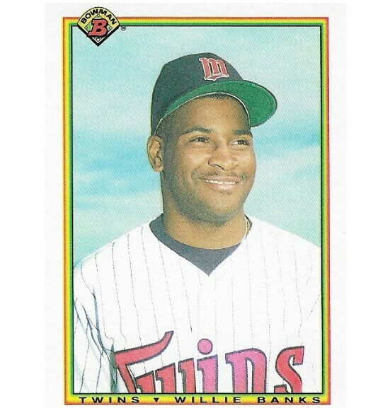 Banks, Willie / Minnesota Twins | Bowman #411 | Baseball Trading Card | 1990 | Rookie Card