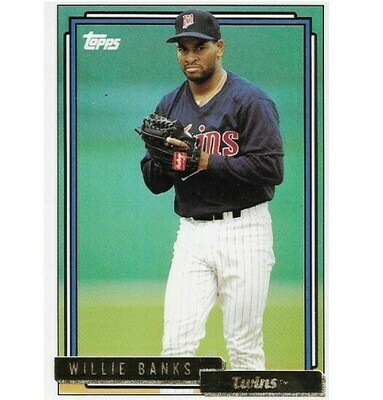Banks, Willie / Minnesota Twins | Topps #747 | Baseball Trading Card | 1992 | Gold