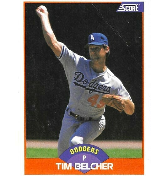 Belcher, Tim / Los Angeles Dodgers | Score #418 | Baseball Trading Card | 1989
