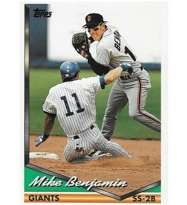 Benjamin, Mike / San Francisco Giants | Topps #487 | Baseball Trading Card | 1994