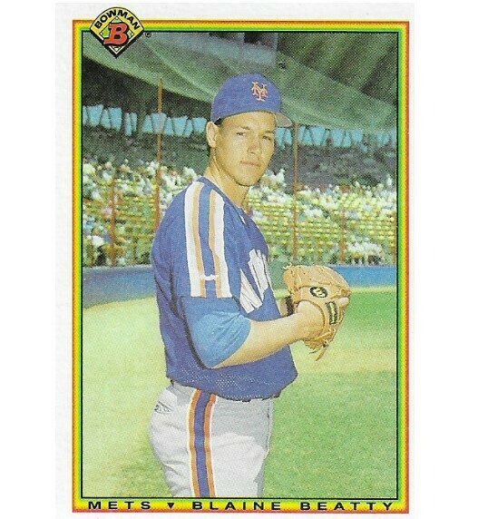 Beatty, Blaine / New York Mets | Bowman #130 | Baseball Trading Card | 1990 | Rookie Card