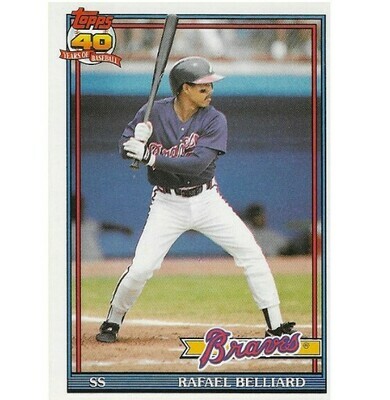 Belliard, Rafael / Atlanta Braves | Topps #9T | Baseball Trading Card | 1991