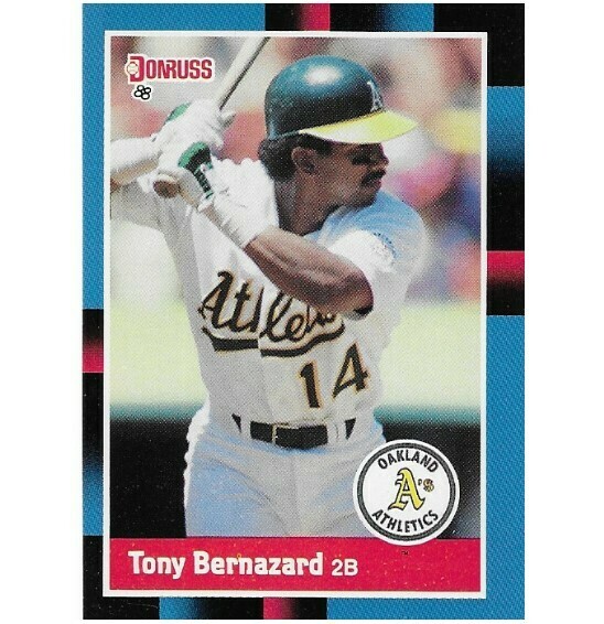 Bernazard, Tony / Oakland Athletics | Donruss #344 | Baseball Trading Card | 1988