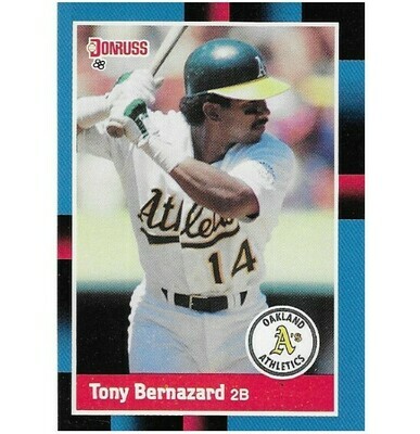 Bernazard, Tony / Oakland Athletics | Donruss #344 | Baseball Trading Card | 1988