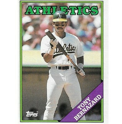 Bernazard, Tony / Oakland Athletics | Topps #122 | Baseball Trading Card | 1988