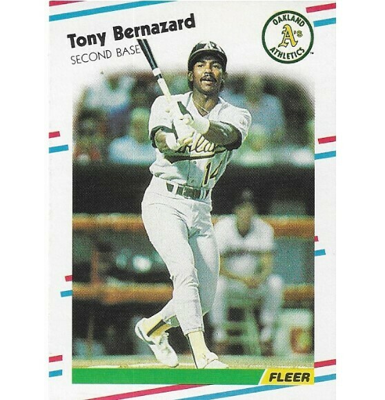 Bernazard, Tony / Oakland Athletics | Fleer #275 | Baseball Trading Card | 1988