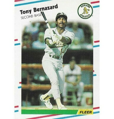 Bernazard, Tony / Oakland Athletics | Fleer #275 | Baseball Trading Card | 1988