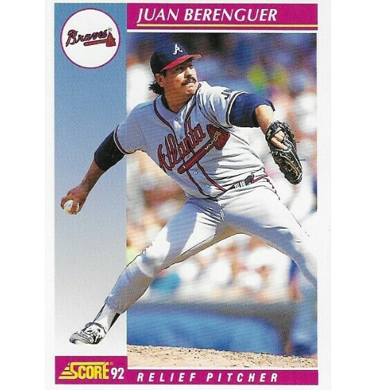 Berenguer, Juan / Atlanta Braves | Score #216 | Baseball Trading Card | 1992