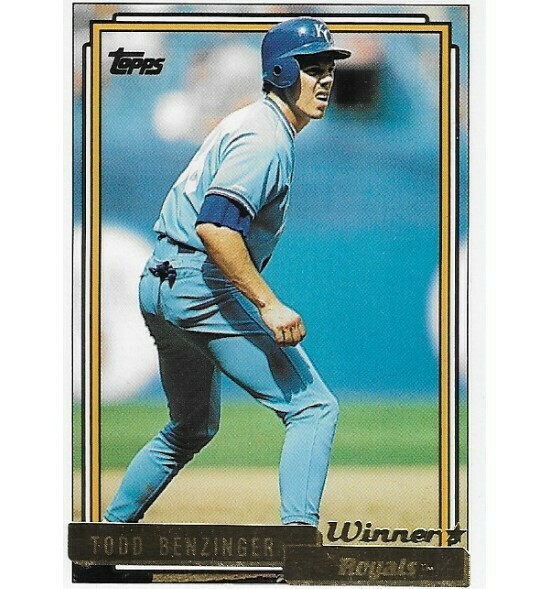 Benzinger, Todd / Kansas City Royals | Topps #506 | Baseball Trading Card | 1992 | Gold Winners