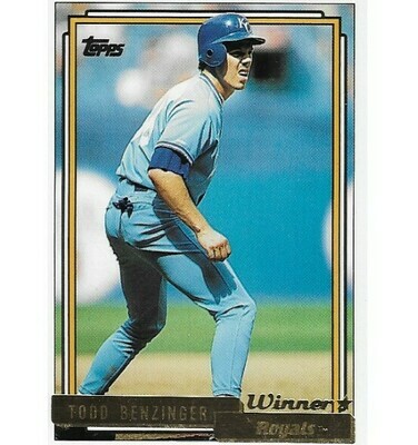 Benzinger, Todd / Kansas City Royals | Topps #506 | Baseball Trading Card | 1992 | Gold Winners
