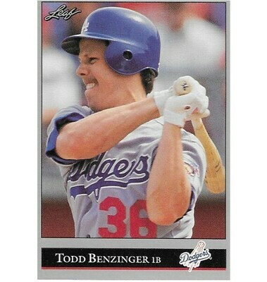 Benzinger, Todd / Los Angeles Dodgers | Leaf #257 | Baseball Trading Card | 1992