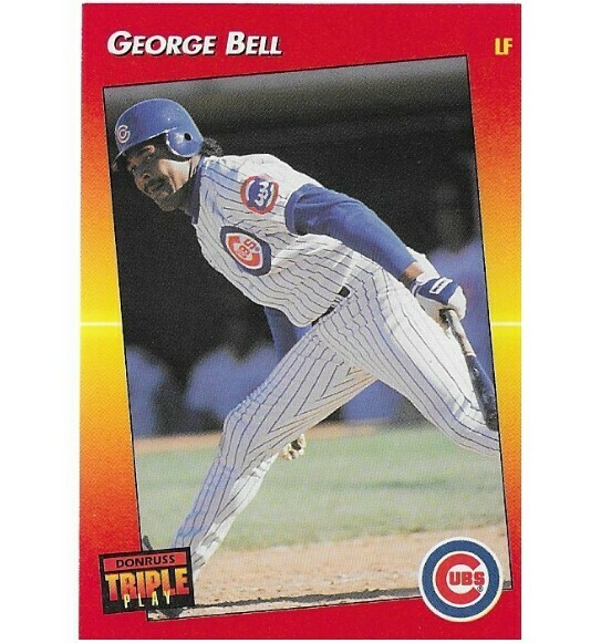 Bell, George / Chicago Cubs | Triple Play #42 | Baseball Trading Card | 1992
