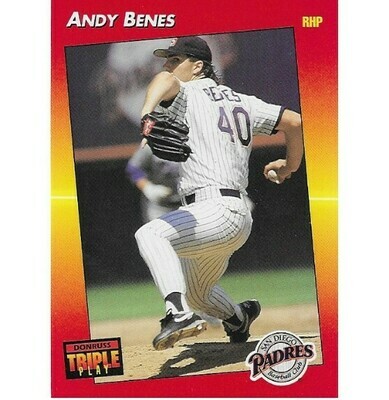 Benes, Andy / San Diego Padres | Triple Play #33 | Baseball Trading Card | 1992