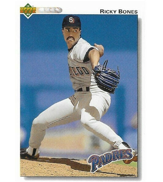 Bones, Ricky / San Diego Padres | Upper Deck #623 | Baseball Trading Card | 1992