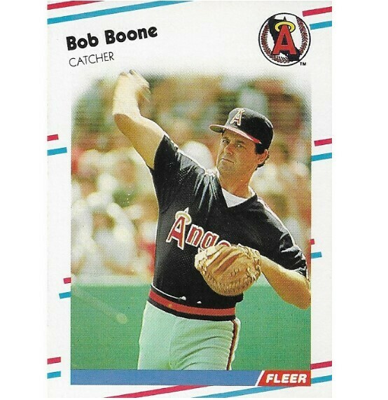 Boone, Bob / California Angels | Fleer #485 | Baseball Trading Card | 1988