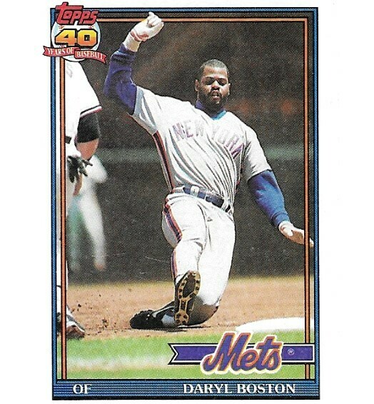 Boston, Daryl / New York Mets | Topps #83 | Baseball Trading Card | 1991