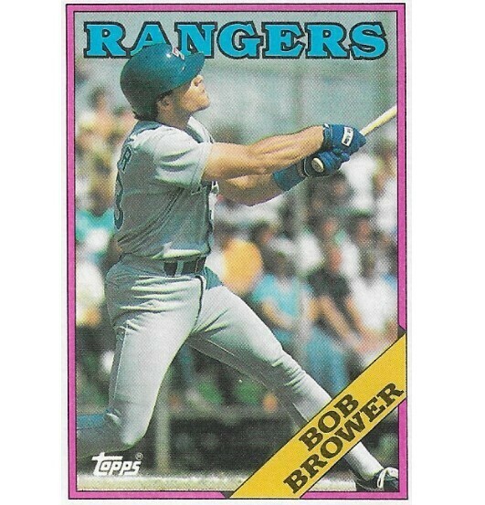 Brower, Bob / Texas Rangers | Topps #252 | Baseball Trading Card | 1988