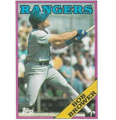 Brower, Bob / Texas Rangers | Topps #252 | Baseball Trading Card | 1988