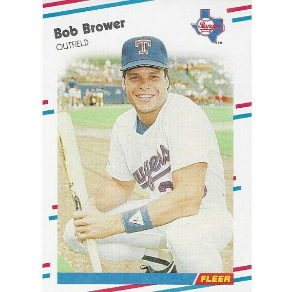Brower, Bob / Texas Rangers | Fleer #461 | Baseball Trading Card | 1988