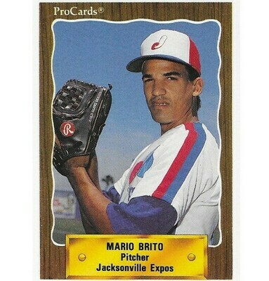 Brito, Mario / Jacksonville Expos | ProCards #1368 | Baseball Trading Card | 1990 | Southern League