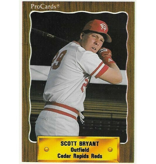 Bryant, Scott / Cedar Rapids Reds | ProCards #2336 | Baseball Trading Card | 1990 | Midwest League