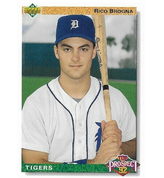 Brogna, Rico / Detroit Tigers | Upper Deck #74 | Baseball Trading Card | 1992 | Top Prospect