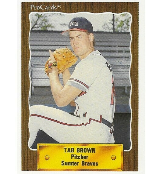 Brown, Tab / Sumter Braves | ProCards #2425 | Baseball Trading Card | 1990 | South Atlantic League