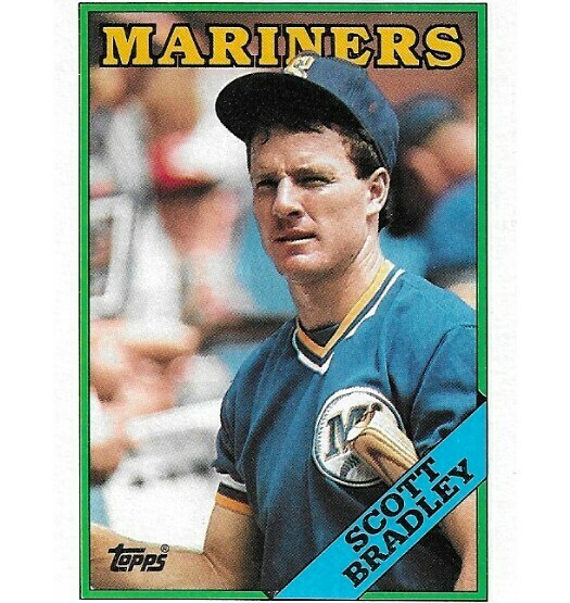 Bradley, Scott / Seattle Mariners | Topps #762 | Baseball Trading Card | 1988