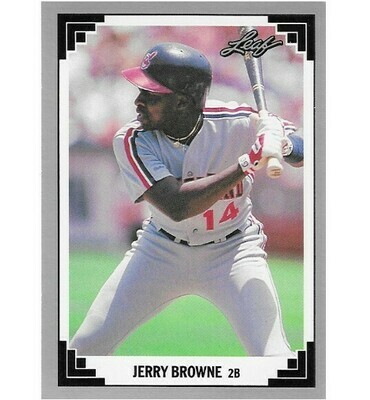 Browne, Jerry / Cleveland Indians | Leaf #43 | Baseball Trading Card | 1991