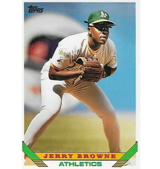 Browne, Jerry / Oakland Athletics | Topps #383 | Baseball Trading Card | 1993