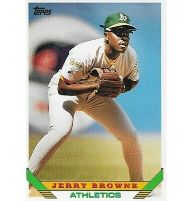 Browne, Jerry / Oakland Athletics | Topps #383 | Baseball Trading Card | 1993