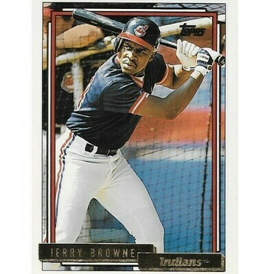 Browne, Jerry / Cleveland Indians | Topps #219 | Baseball Trading Card | 1992 | Gold