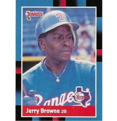Browne, Jerry / Texas Rangers | Donruss #408 | Baseball Trading Card | 1988