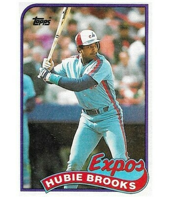Brooks, Hubie / Montreal Expos | Topps #485 | Baseball Trading Card | 1989