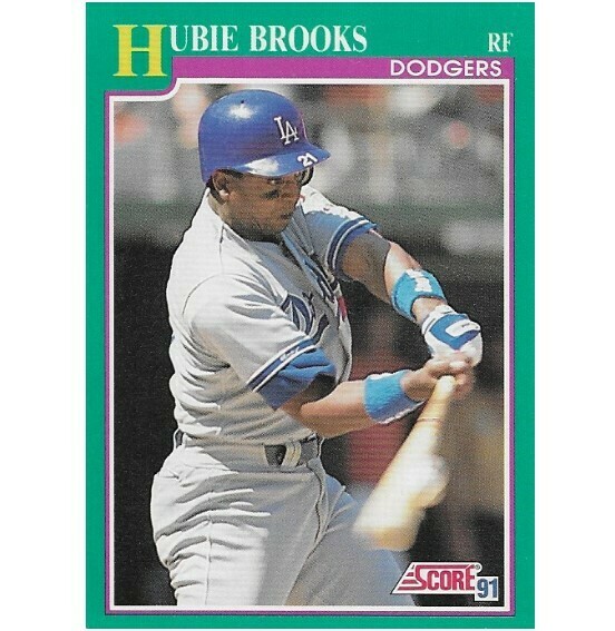 Brooks, Hubie / Los Angeles Dodgers | Score #196 | Baseball Trading Card | 1991
