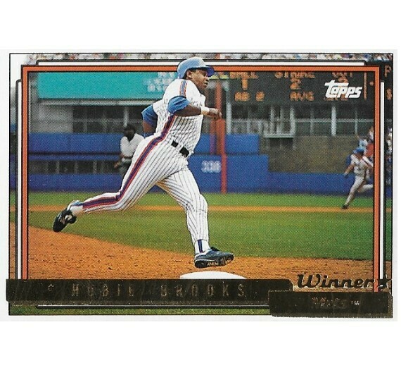 Brooks, Hubie / New York Mets | Topps #457 | Baseball Trading Card | 1992 | Gold Winners
